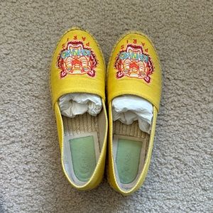 Kenzo Embroidered Canvas Espadrilles